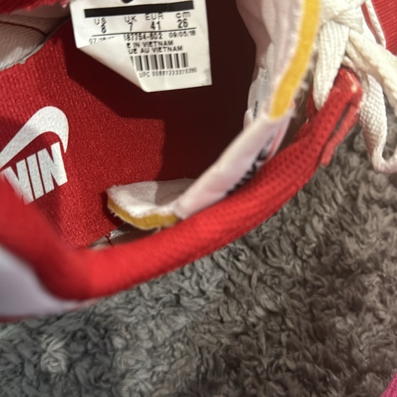 Nike Air Tailwind 79 Gym Red Sneakers, (Pre-loved)Mens-8 - Picture 6 of 6